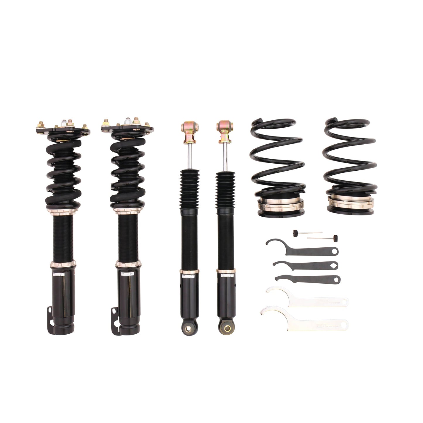 BC Racing BR Series coilovers on white background