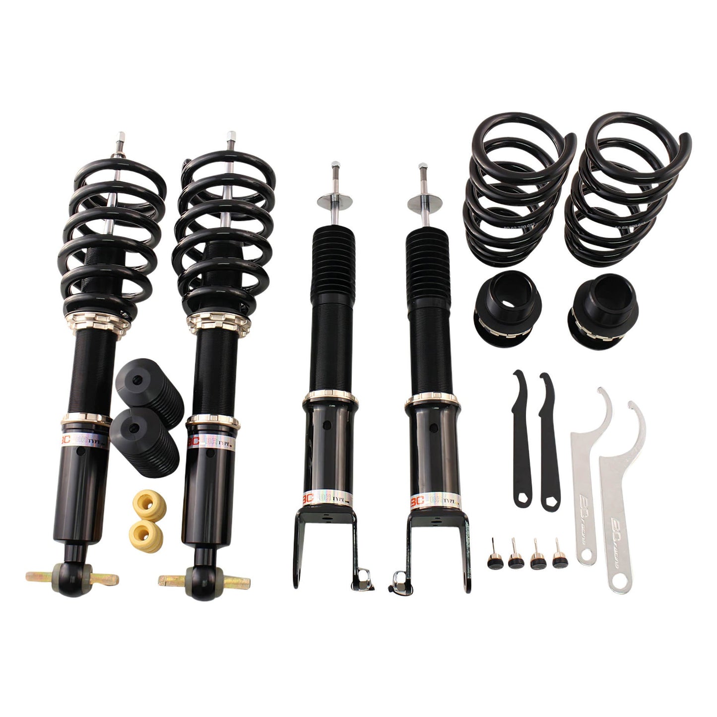 BC Racing BR Series coilovers on white background
