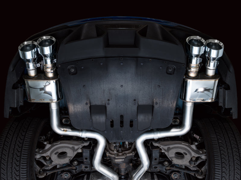 AWE Tuning 21-23 Ford Mustang Mach 1 SwitchPath Cat Back Exhaust w/ Quad Chrome Silver Tips