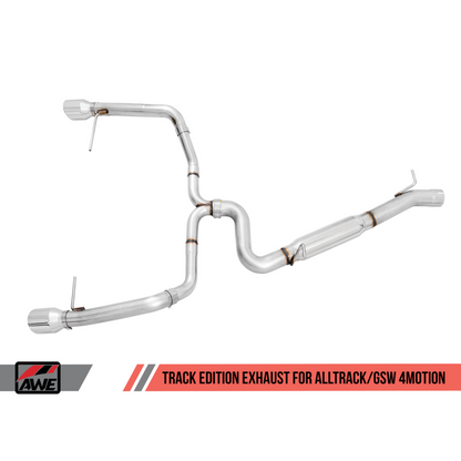 AWE Tuning VW MK7 Golf Alltrack/Sportwagen 4Motion Track Edition Exhaust - Polished Silver Tips