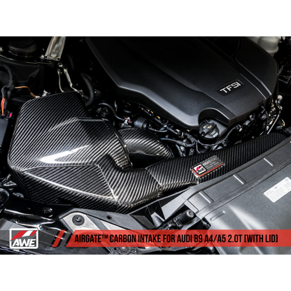 AWE Tuning Audi B9 A4/A5 2.0T Quattro Carbon Fiber AirGate Intake w/ Lid