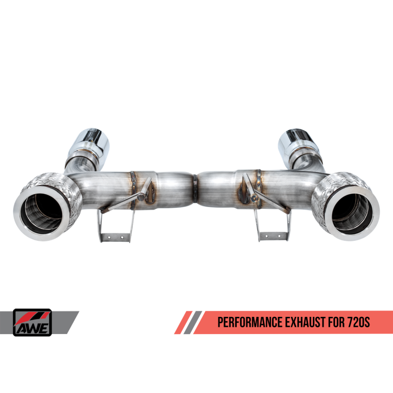 AWE Tuning McLaren 720S Performance Exhaust - Chrome Silver Tips