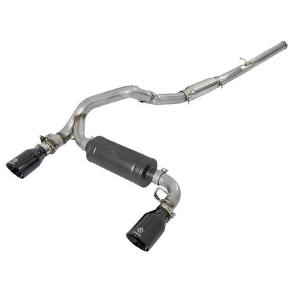 aFe Takeda 3in 304 SS Cat-Back Exhaust System w/ Black Tips 16-18 Ford Focus RS I4-2.3L (t)