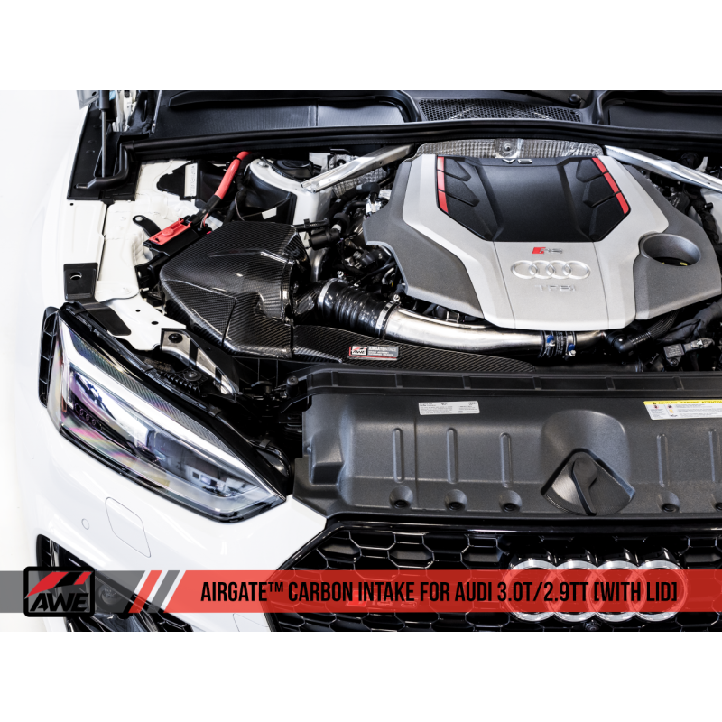 AWE Tuning Audi B9/B9.5 S4/S5/RS5 3.0T Carbon Fiber AirGate Intake w/ Lid