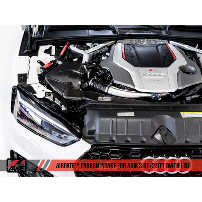 AWE Tuning Audi B9/B9.5 S4/S5/RS5 3.0T Carbon Fiber AirGate Intake w/ Lid