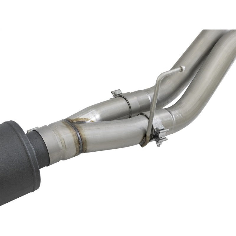 aFe MACH Force-Xp Cat-Back Exhaust w/Dual Hi-Tuck Tips Black 17-18 Ford F-150 Raptor V6-3.5L (tt)