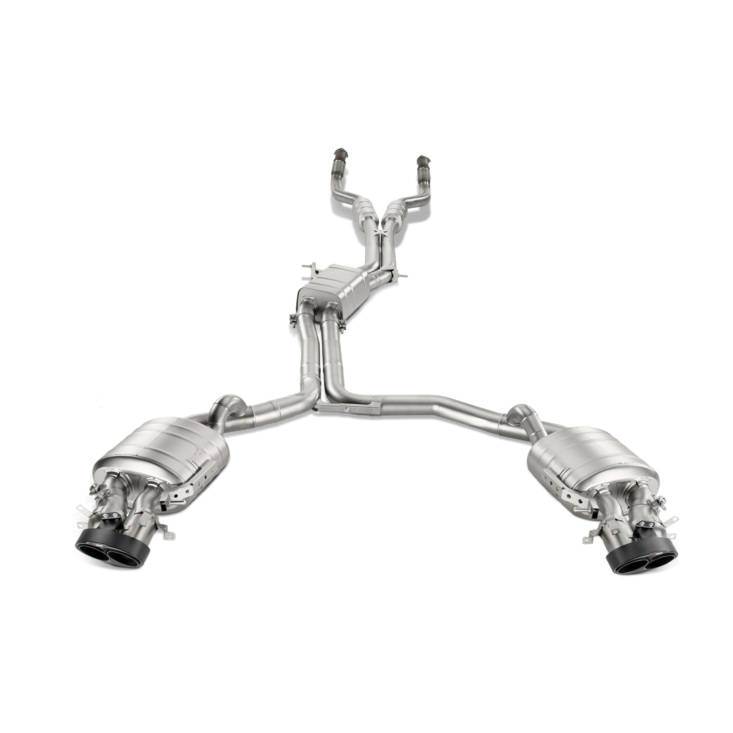 Akrapovič Evolution Line Catback Exhaust (Titanium) w/Carbon Tips - 2014-2017 Audi RS7 Sportback (C7)