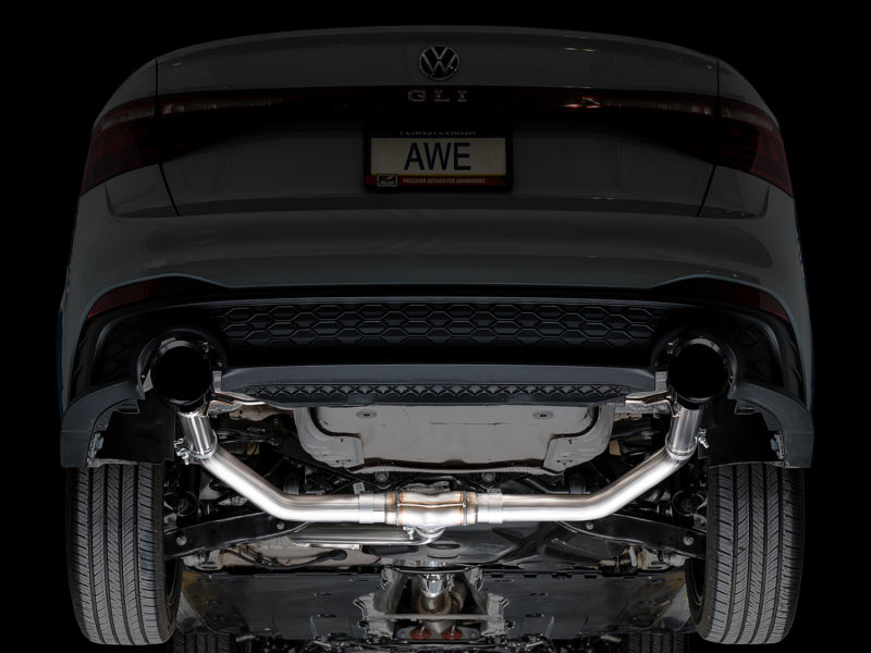 AWE Tuning 22-25 Volkswagen Jetta GLI Track Edition Exhaust - Diamond Black Tips