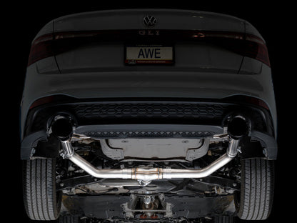 AWE Tuning 22-25 Volkswagen Jetta GLI Track Edition Exhaust - Diamond Black Tips