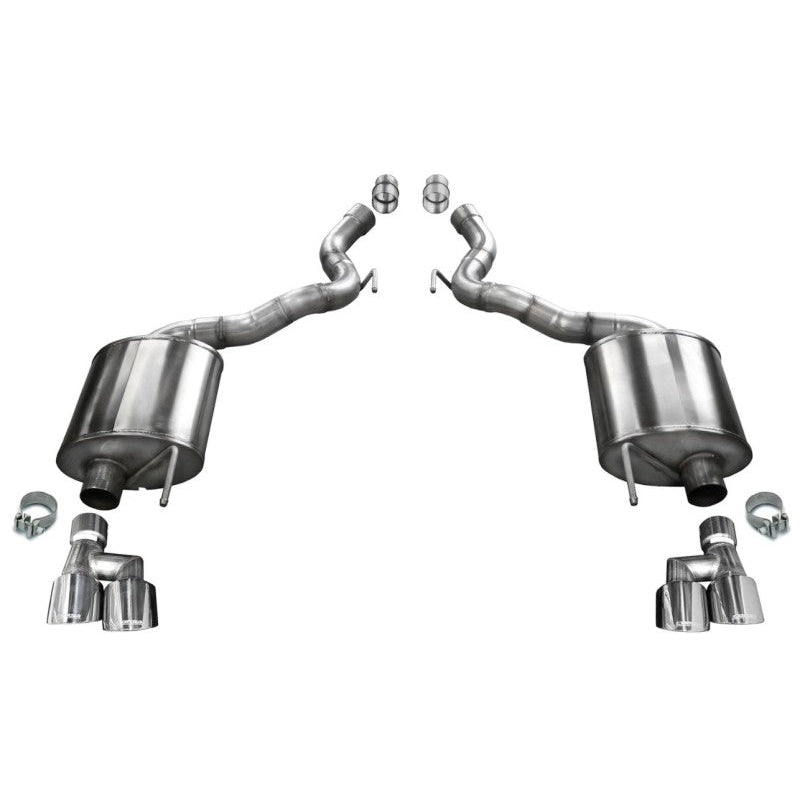Corsa 18-20 Ford Mustang GT Convertible w/o Active Valves Sport Axle-Back w/ Polished 4in Tips