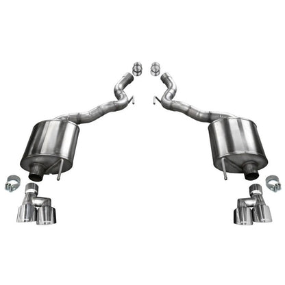 Corsa 18-20 Ford Mustang GT Convertible w/o Active Valves Sport Axle-Back w/ Polished 4in Tips