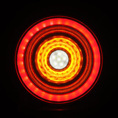 AlphaRex 10-15 Ferrari 458 NOVA-Series Prismatic LED Tail Lights Red Clear