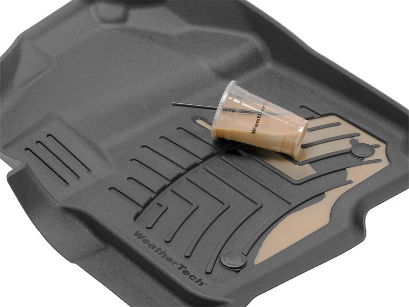 WeatherTech 2017 Ford Super Duty (Super Cab/Crew Cab) Front FloorLiners and Rear 3D Mats - Cocoa
