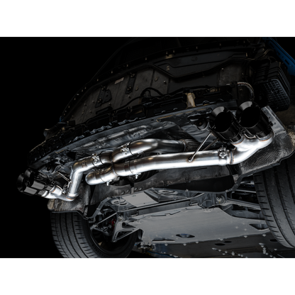 AWE Tuning 2020 Chevrolet Corvette (C8) Track Edition Exhaust - Quad Diamond Black Tips