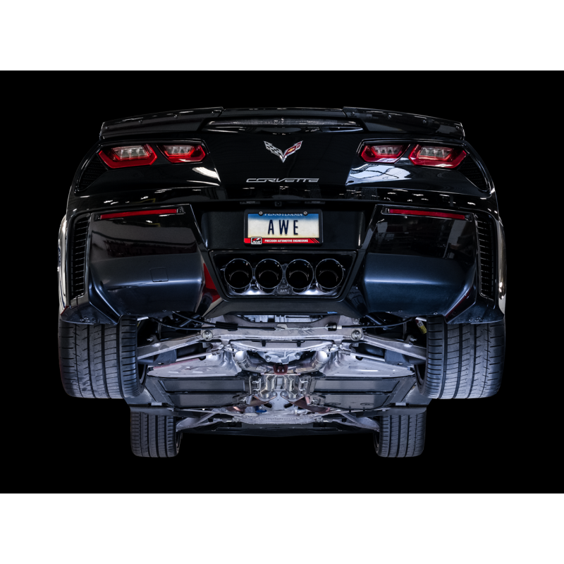 AWE Tuning 14-19 Chevy Corvette C7 Z06/ZR1 Track Edition Axle-Back Exhaust w/Black Tips