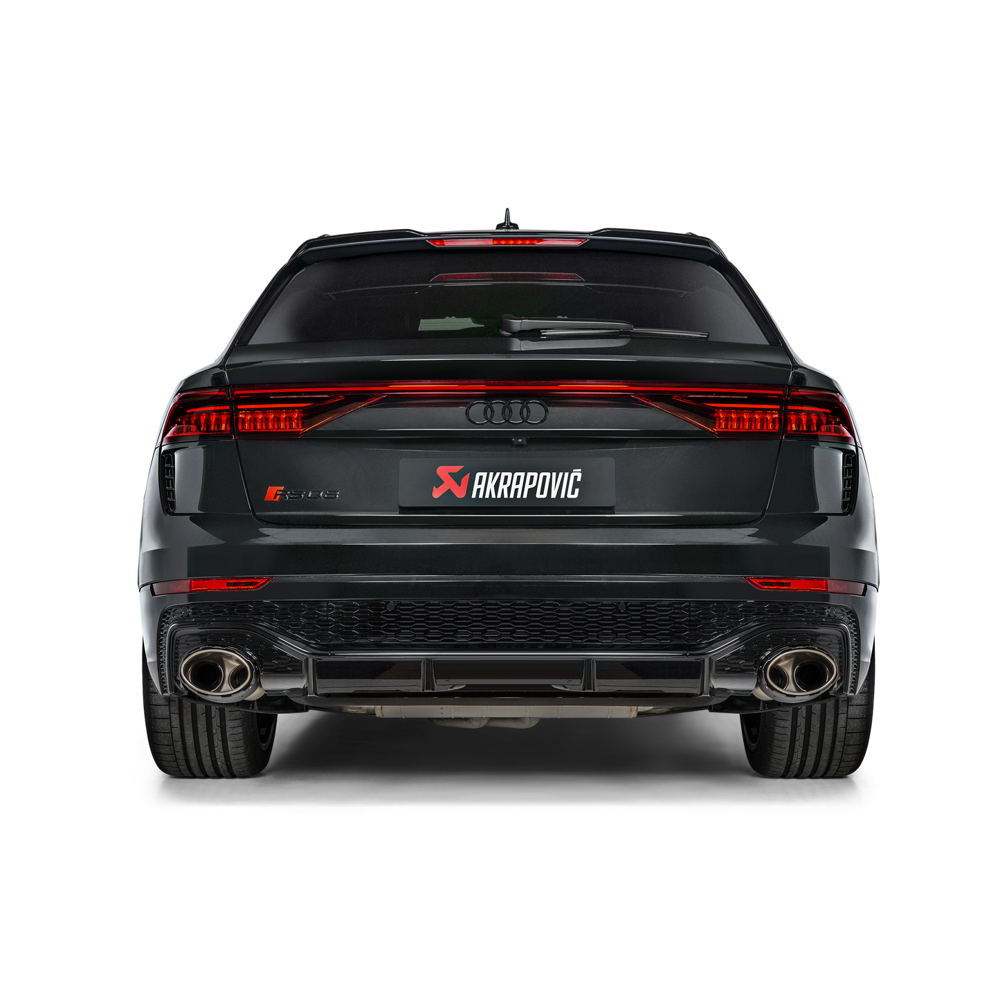 Akrapovič Evolution Line Catback Exhaust (Titanium) w/Carbon Tips - 2020+ Audi RSQ8