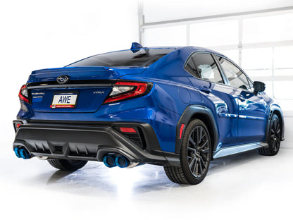 AWE Tuning 22-26 Subaru WRX Track Edition Exhaust - Vapor Blue Tips