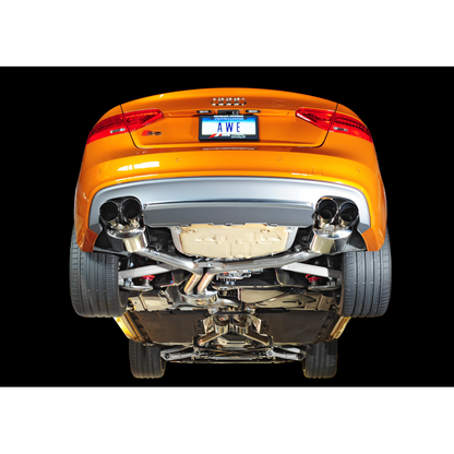 AWE Tuning Audi B8.5 S5 3.0T Touring Edition Exhaust System - Diamond Black Tips (102mm)