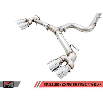 AWE Tuning MK7.5 Golf R Track Edition Exhaust w/Chrome Silver Tips 102mm