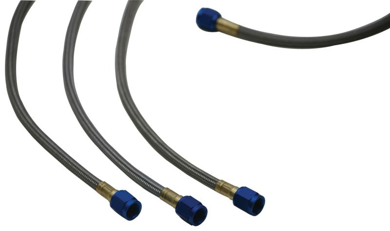 Vibrant Univ Oil Feed Kit 4ft Teflon lined S.S. hose with two -4AN female fittings preassembled