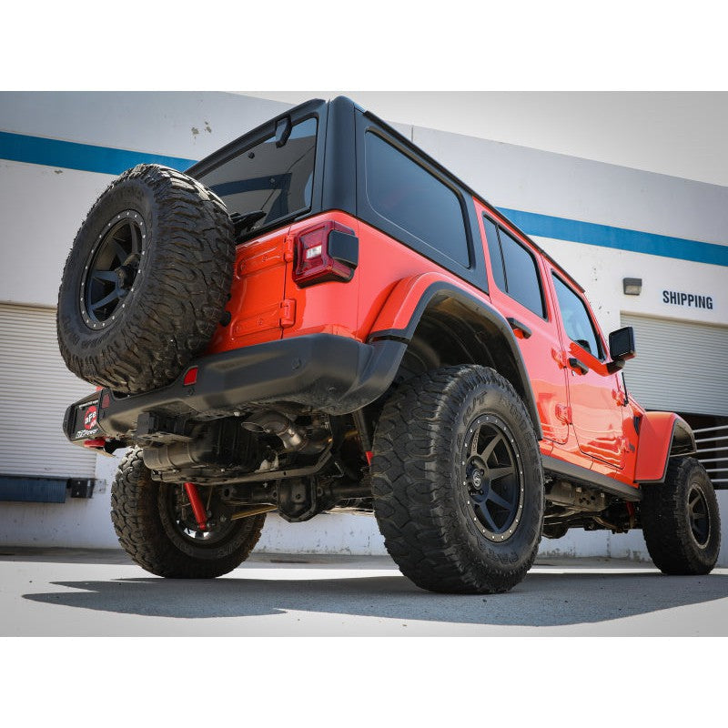 aFe 20-21 Jeep Wrangler (JL) Large Bore-HD 3 IN 304 Stainless Steel DPF-Back Hi-Tuck Exhaust System