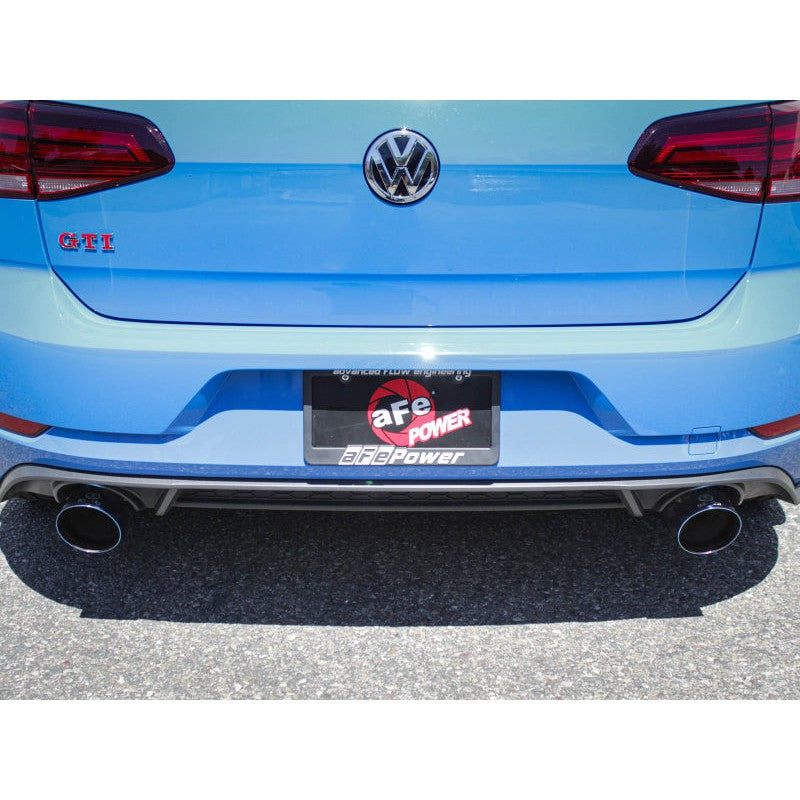 aFe 18-20 VW GTI (MK7.5) 2.0L MACH Force-Xp 3in to 2.5in 304 SS Axle-Back Exhaust System-Black Tips