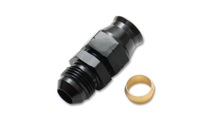 Vibrant -3AN Tube Sleeve Fitting - Aluminum