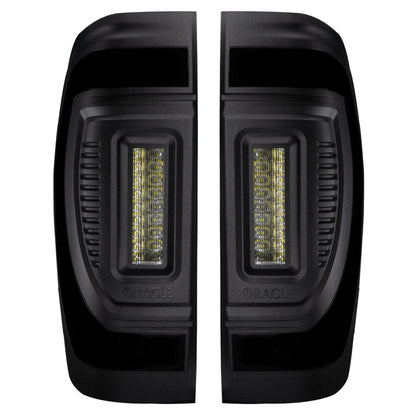 Oracle 19-23 GMC Sierra Black Series Flush Style LED Tail Lights - Factory Halogen