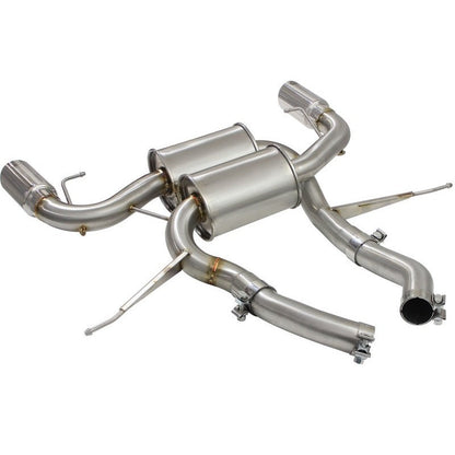 aFe MACHForce XP 2.5in Axle Back Stainless Exhaust w/ Polished Tips 07-13 BMW 335i 3.0L L6 (E90/92)