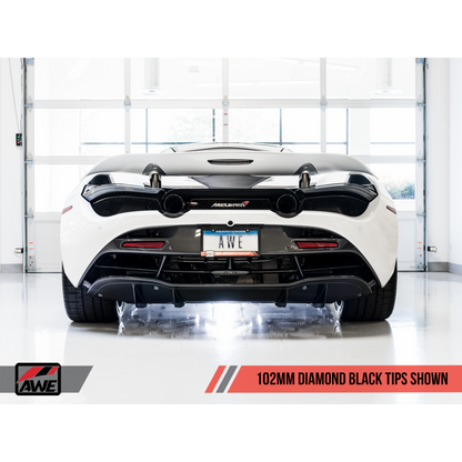 AWE Tuning McLaren 720S Performance Exhaust - Diamond Black Tips