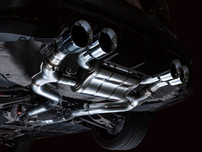 AWE Tuning SwitchPath Cat-Back Exhaust for BMW G8X M3/M4 - Chrome Silver Tips
