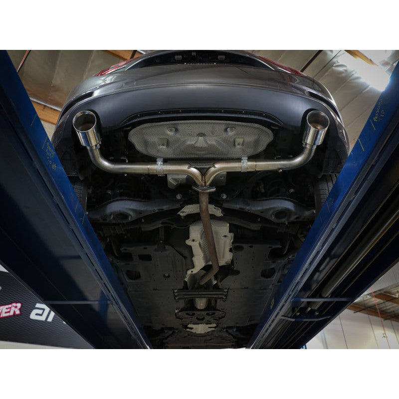 aFe Takeda 2-1/2in 304 SS Axle-Back Exhaust w/ Black Tip 14-18 Mazda 3 L4 2.0L/2.5L