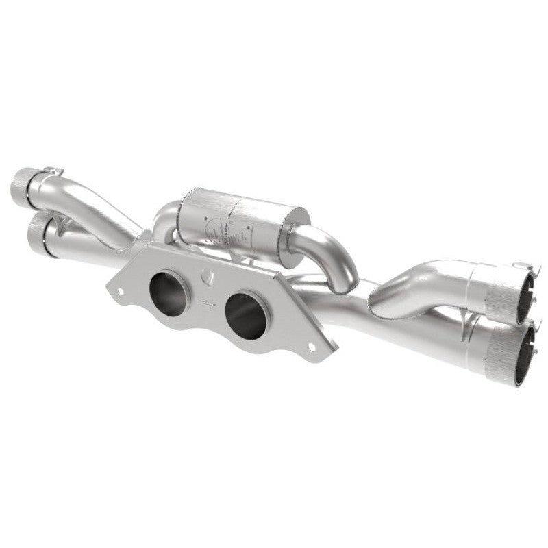 aFe Power MACHForce XP 304 Stainless Secondary Muffler Delete Pipe 14-19 Porsche 911 GT3 3.8L/4.0L
