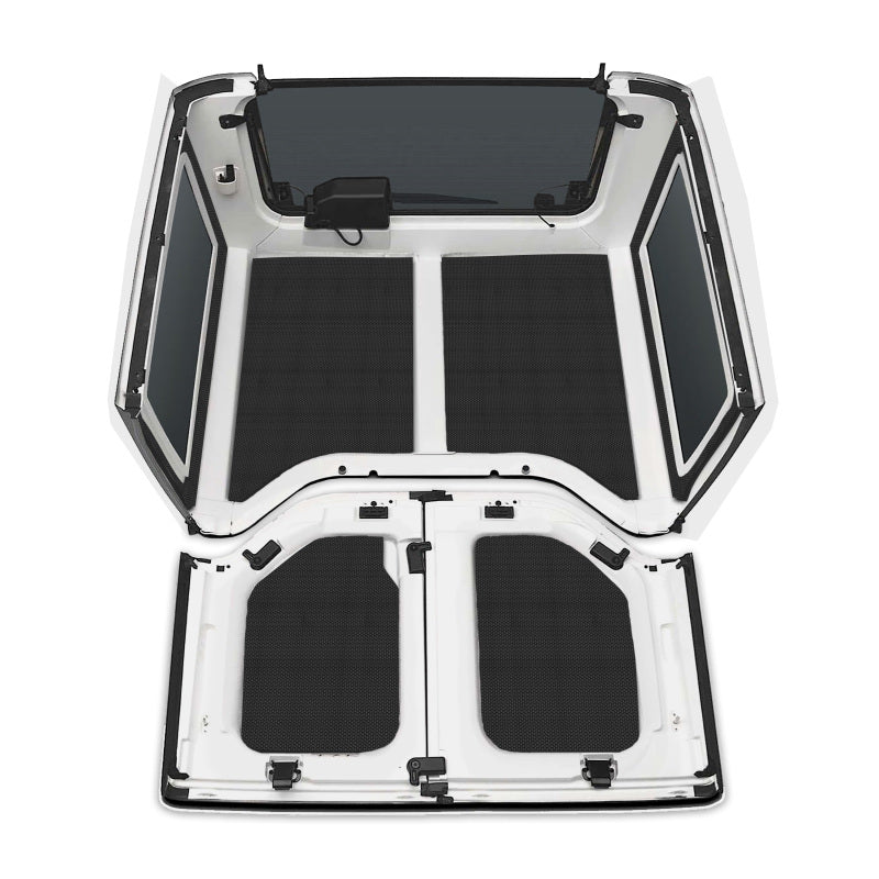 DEI 11-18 Jeep Wrangler JK 2-Door Boom Mat Complete Headliner Kit - 6 Piece - Black