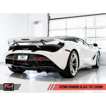AWE Tuning McLaren 720S Performance Exhaust - Diamond Black Tips