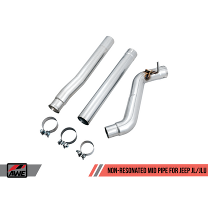 AWE Tuning 2018+ Jeep Wrangler JL/JLU 2.0T Non-Resonated Mid Pipe