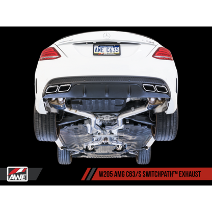 AWE Tuning Mercedes-Benz W205 AMG C63/S Coupe SwitchPath Exhaust System - for DPE Cars