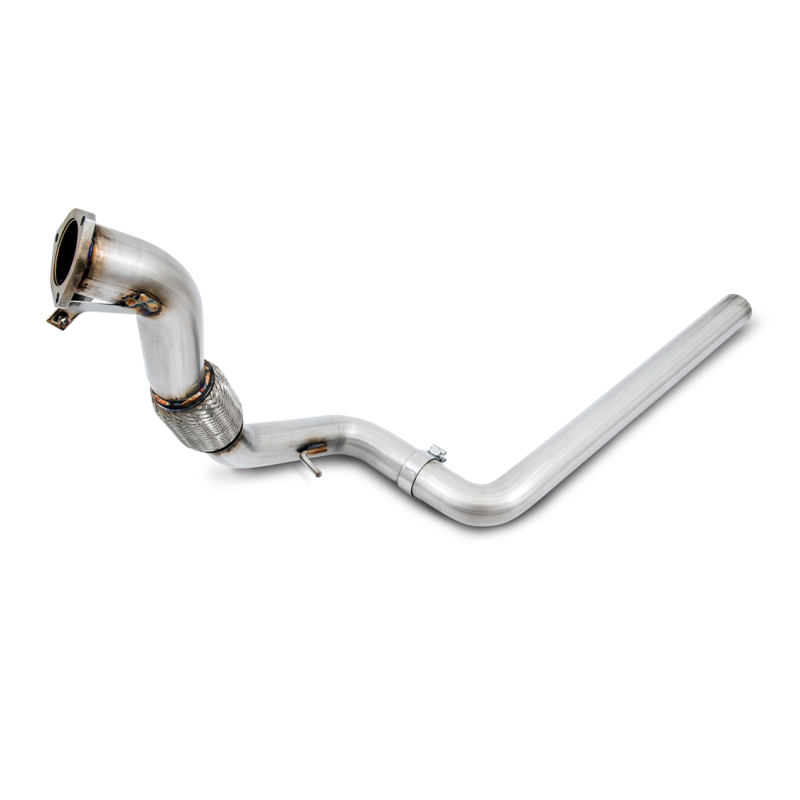 AWE Tuning Audi B9 A4 Touring Edition Exhaust Dual Outlet - Chrome Silver Tips (Includes DP)