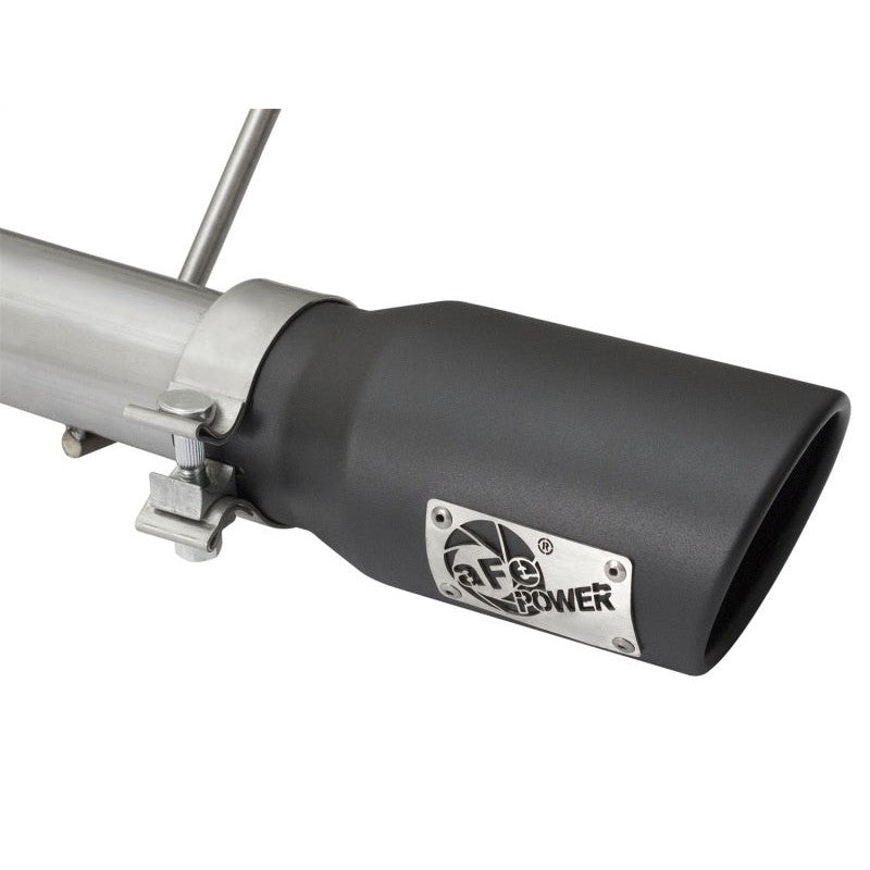 aFe Rebel Series CB 2.5in Dual Center Exit SS Exhaust w/ Black Tips 07-15 Jeep Wrangler 3.6L/3.8L V6