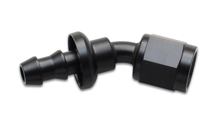 Vibrant Push-On 30 Degree Hose End Elbow Fitting Size -8AN