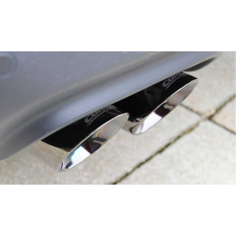 Corsa 15-17 Dodge Challenger Xtreme Cat-Back Dual Rear Exit with Twin 3.5in Polished Pro-Series Tips