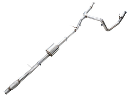 AWE Tuning 4th Gen GM 1500 5.3L 0FG Cat-Back Split Rear Exit (w/ Bumper Cutouts) - OE Tips