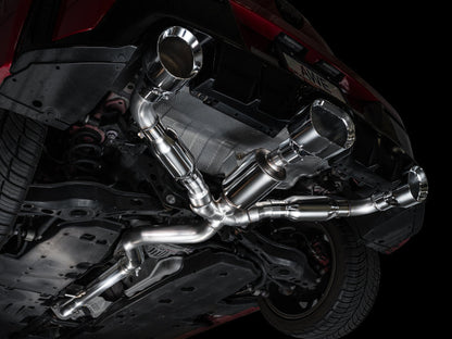 AWE Tuning 23-24 Toyota GR Corolla Track Edition Cat-Back Exhaust - Chrome Silver Tips