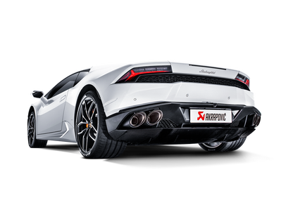 Akrapovič Slip-On Line Exhaust (Titanium) w/Carbon Tips - 2014-2018 Lamborghini Huracan Coupe/Spider