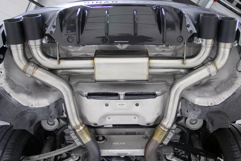 Dinan 18-23 BMW M5 (F90) Free Flow Axleback Exhaust System - Black Tips