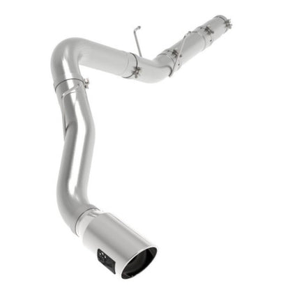 aFe ATLAS 5in DPF-Back Alum Steel Exhaust System w/Polished Tip 19-20 Ram Diesel Trucks L6-6.7L (td)