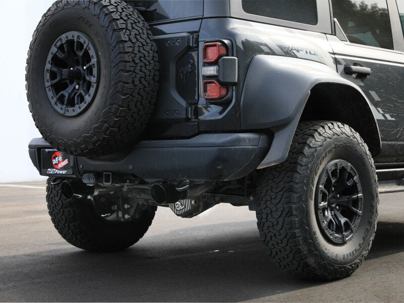 aFe 22-26 Ford Bronco V6 3.0L (tt) Vulcan Series 3in 304SS Cat-Back Exhaust System w/ Black Tips