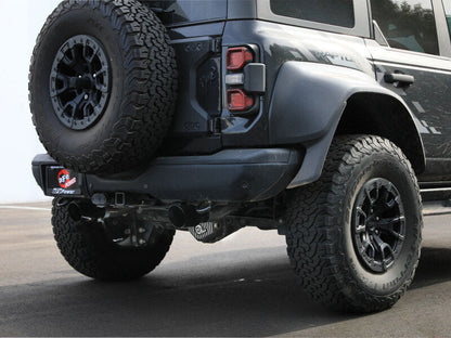 aFe 22-26 Ford Bronco V6 3.0L (tt) Vulcan Series 3in 304SS Cat-Back Exhaust System w/ Black Tips