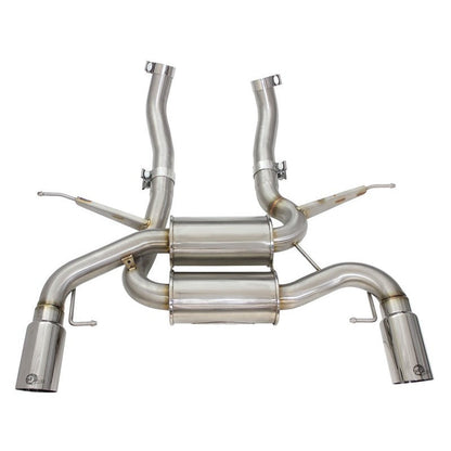 aFe MACHForce XP 2.5in Axle Back Stainless Exhaust w/ Polished Tips 07-13 BMW 335i 3.0L L6 (E90/92)