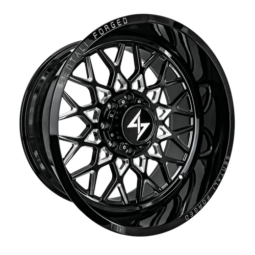 Sentali Forged SF-5 Gloss Black Milled 26x12 -44 6x135mm 87.1mm